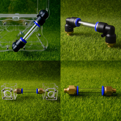 10mm蚂蚁巢外接亚克力管连接通头