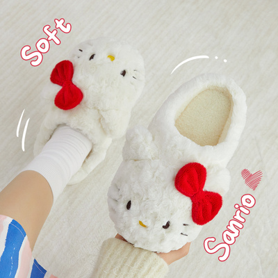 三丽鸥hellokitty棉拖鞋女秋冬季