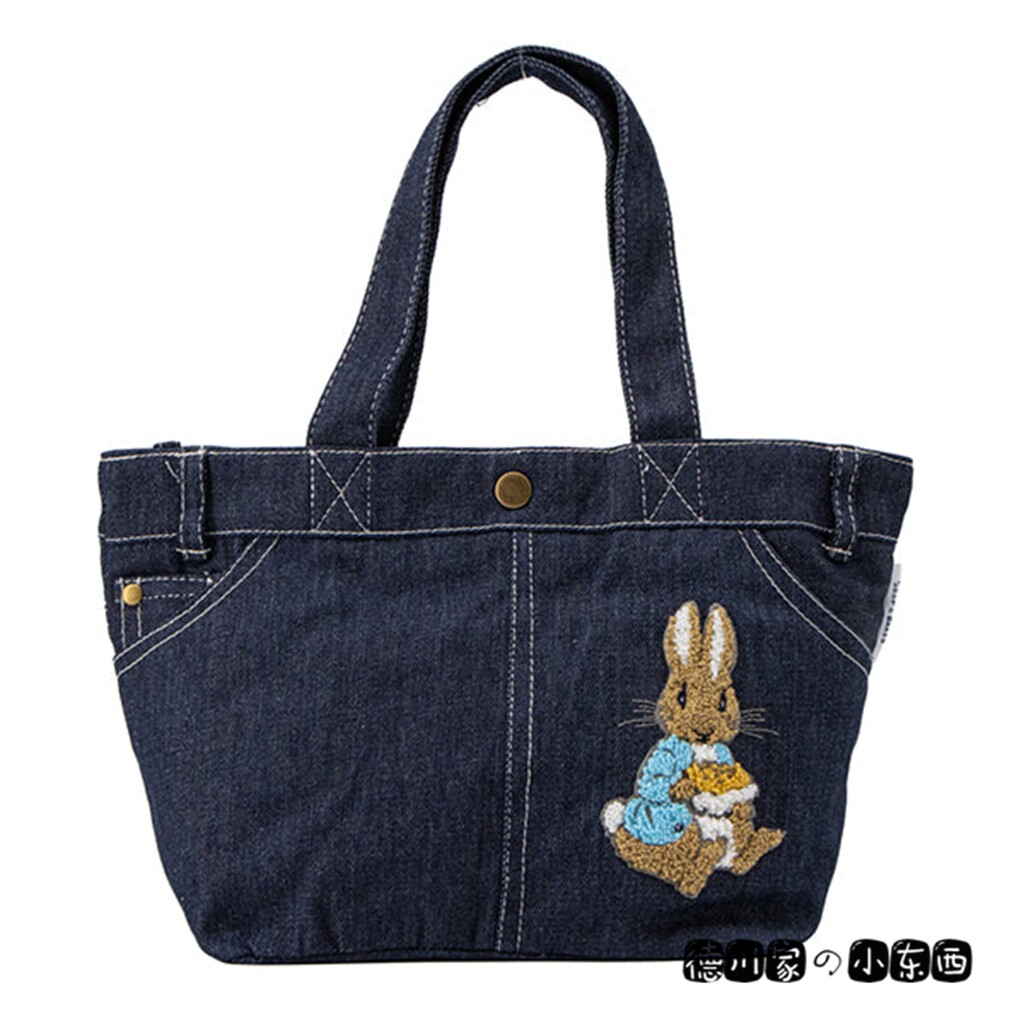 日本代购 Peter Rabbit 彼得兔 牛仔风 裤兜 托特包 手提包 挎包