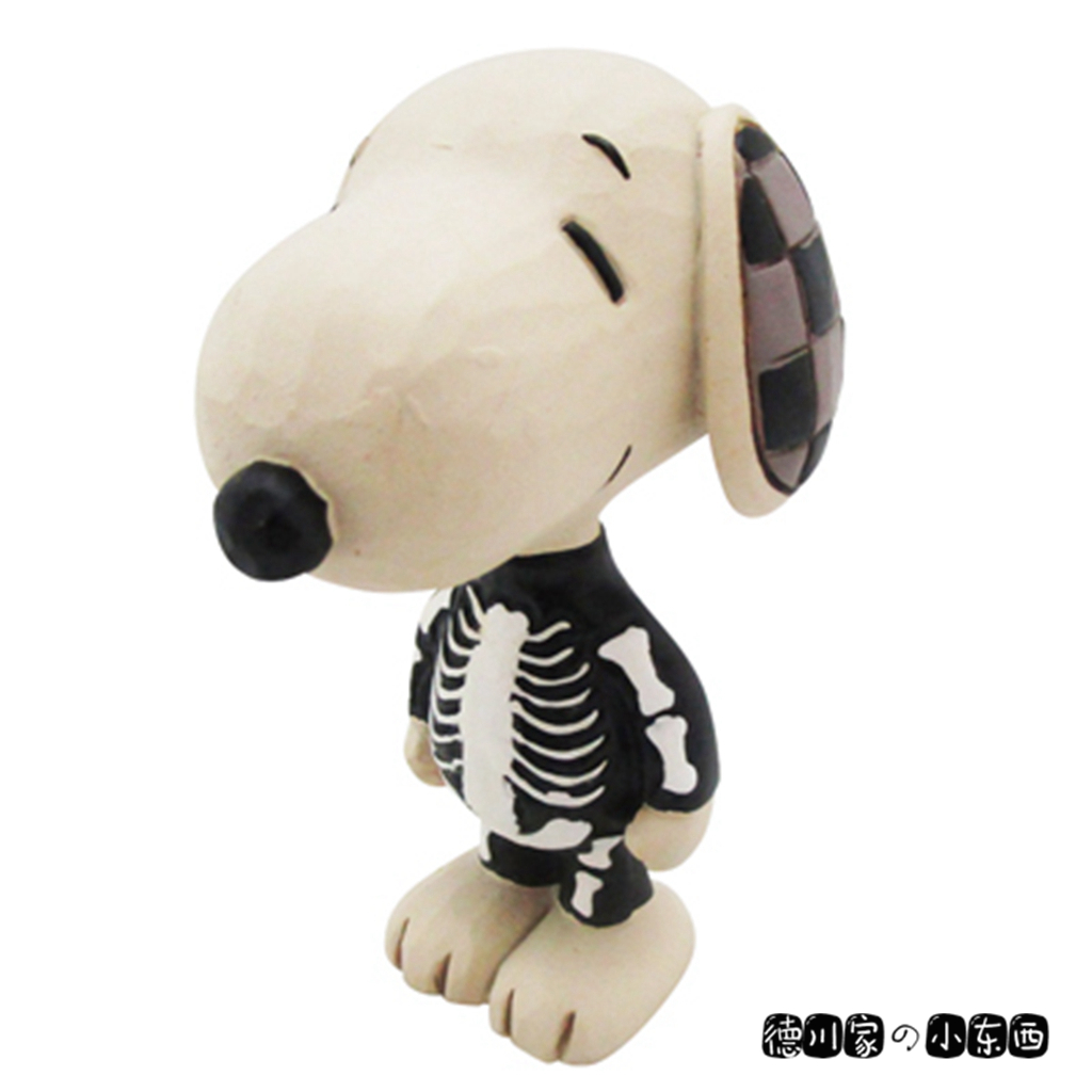 日本代购 Snoopy史努比万圣节骷髅服可爱卡通树脂装饰摆件