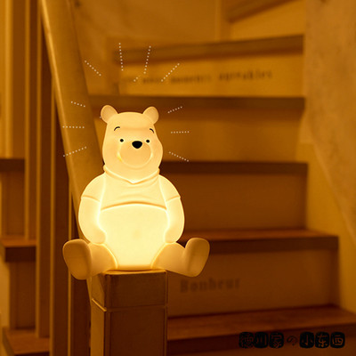 日本代购 小熊维尼 可爱 卡通 小夜灯 床头灯 氛围灯 摆件