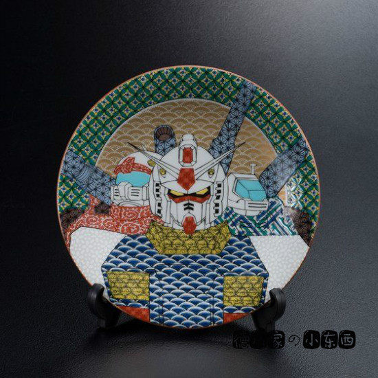 日本代购 机动战士高达 可爱 陶瓷 高点甜品料理盘 餐盘 收藏盘