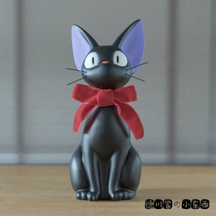 日本代购 宫崎骏 魔女宅急便 黑猫 吉吉 可爱 手办 存钱罐 摆件