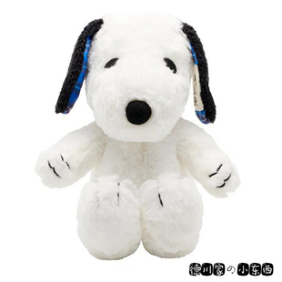 可爱 娃娃 毛绒玩具 史努比 蓝底耳朵 Snoopy 公仔 日本代购