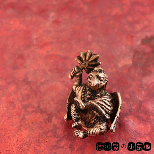 日本代购 匠人手工 日式妖怪 乌天狗 黄铜 吊坠 手机 包包 挂饰