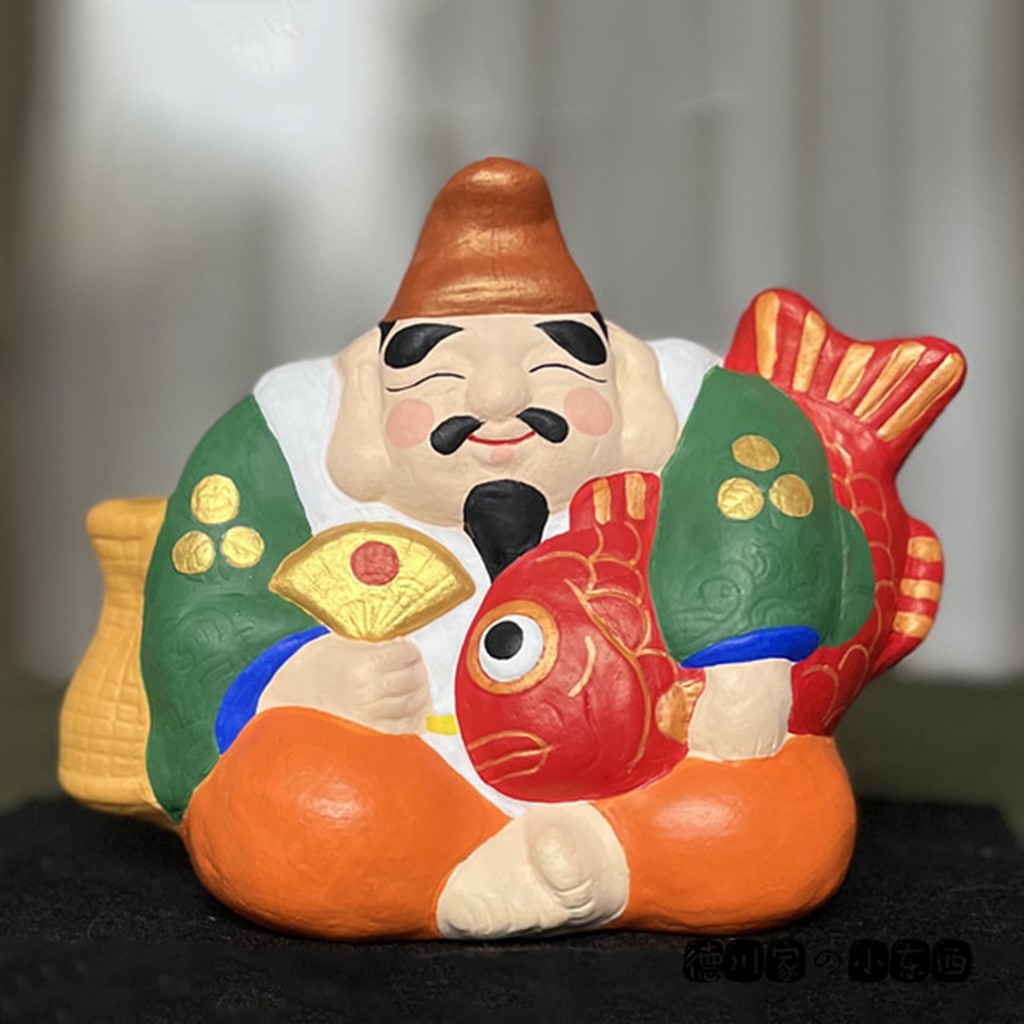 日本代购 卡通风 七福神 惠比寿 工艺摆件 可爱民俗工艺 工艺品