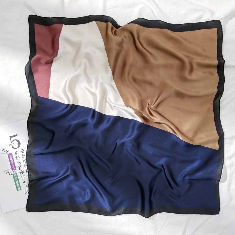 2020春夏新款多样式丝巾小方巾甜美小领巾多功能发带绑包带百搭