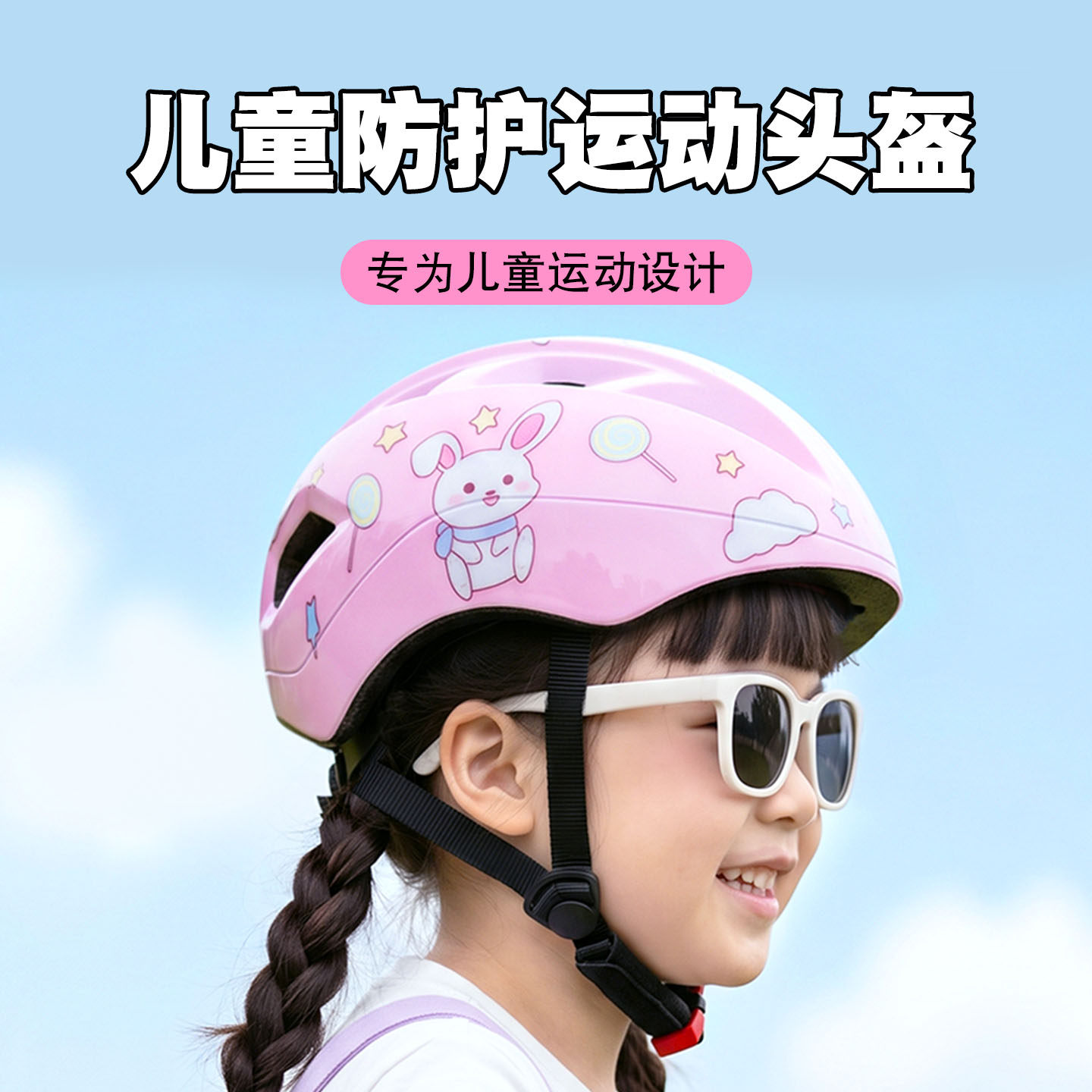 专业儿童骑行头盔男童女孩滑板轮滑自行车单车平衡车安全帽子透气