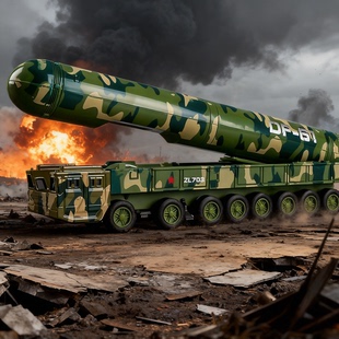 军事系列东风61导弹41模型5c长剑100巨浪2合金车头摆件模型玩具26