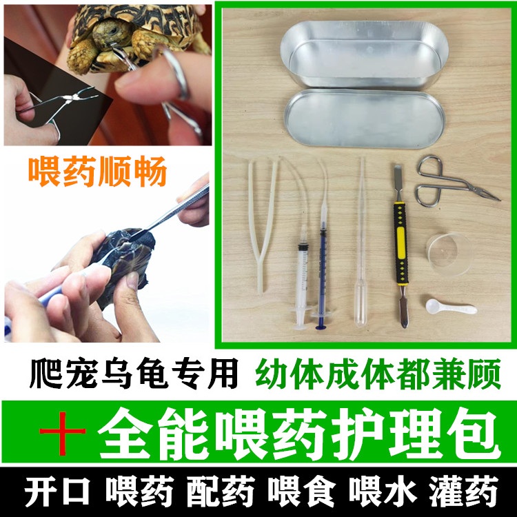 乌龟爬虫蜥蜴喂药器灌药器开口器填喂食器拒食开不吃东西给药器