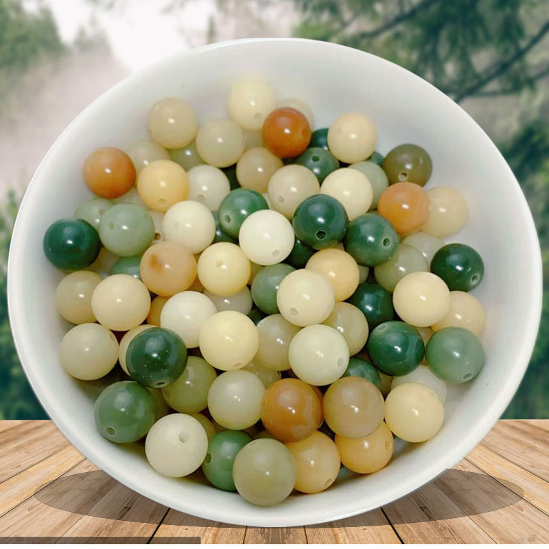 天然菩提根多宝散珠子diy手串手链项链文玩佛珠念珠配饰
