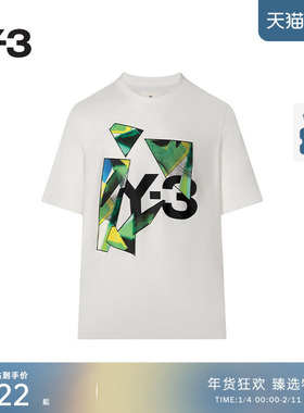 [季末折扣]Y3山本耀司短袖T恤春夏情侣款印花字母上衣IL1790