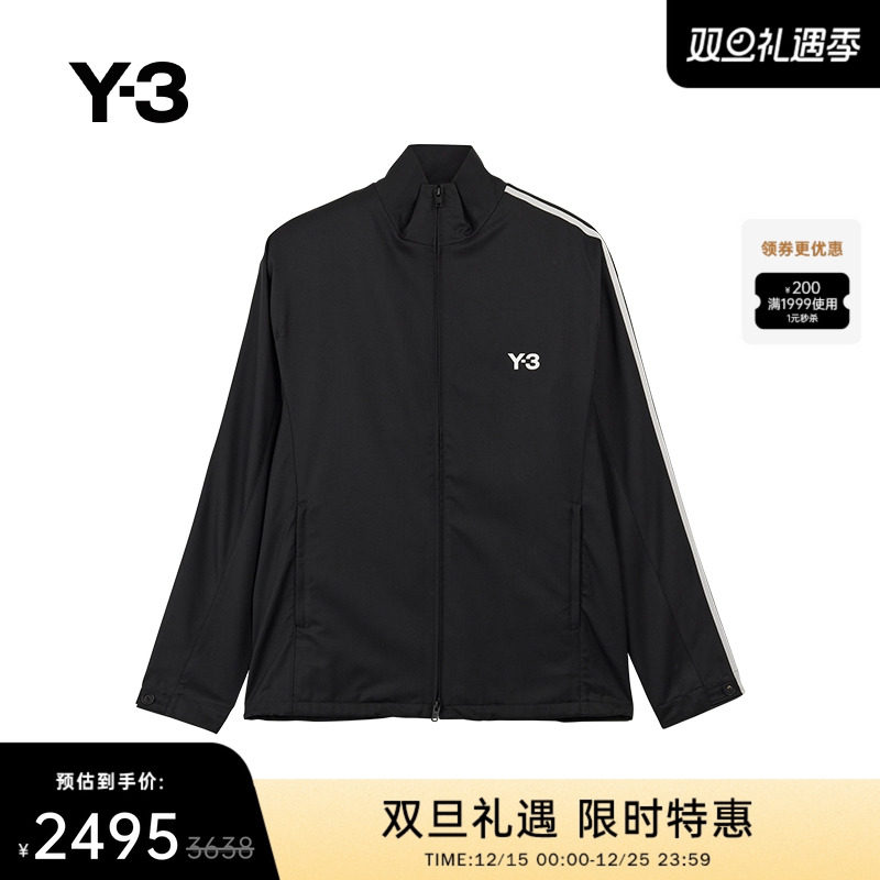 Y-3/Y3山本耀司情侣款秋季休闲夹克拉链口袋立领外套IW7462