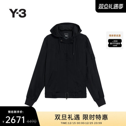Y-3/Y3山本耀司2025秋冬新品时尚休闲男士连帽夹克外套上衣JD3525