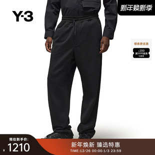 宽松纯色直筒长裤 Y3山本耀司秋冬季 休闲卫裤 IV5574 男士