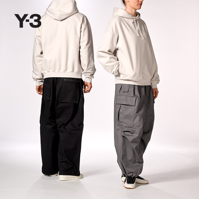 Y-3/Y3山本耀司春季男女同款休闲连帽卫衣套头KA3114