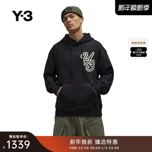 情侣款 Y3山本耀司秋季 末折扣 连帽卫衣宽松运动外套IT7523 季