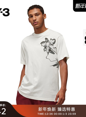 Y-3/Y3山本耀司春夏季情侣款休闲T恤纯棉印花短袖IV7737