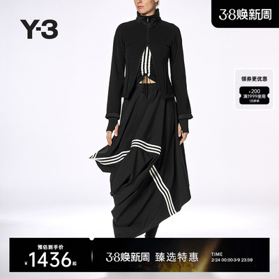 Y-3/Y3山本耀司春季女士时尚修身拉链立领夹克外套JX2294
