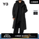 休闲连帽派克大衣中长款 Y3山本耀司秋冬男士 外套JW4618