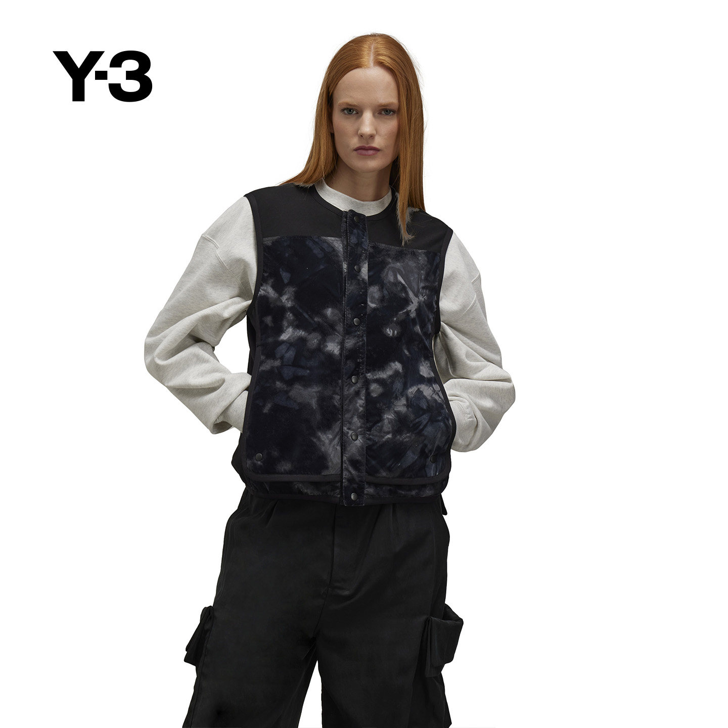 [抢先加购]Y-3/Y3山本耀司女士时尚运动纽扣无袖背心马夹JI5649