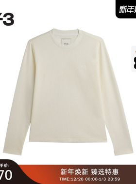 Y-3/Y3山本耀司2025秋冬新品女士休闲羊毛混纺长袖T恤JY8161