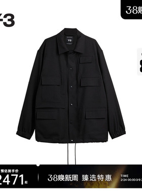 Y-3/Y3山本耀司春季新品男士休闲时尚翻领夹克JX7291
