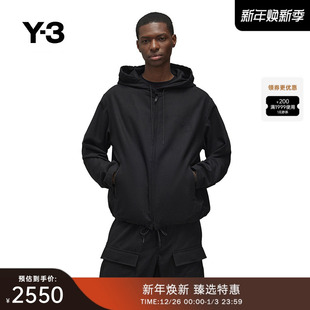 男女同款 Y3山本耀司秋季 连帽宽松运动夹克外套IZ1881