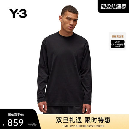 Y-3/Y3山本耀司2025秋冬时尚休闲男女同款休闲长袖T恤IW0068