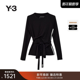 长袖 收腰设计女士休闲时尚 Y3山本耀司2025秋冬新品 T恤JD6003