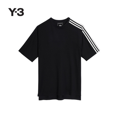 Y-3/Y3山本耀司2025春夏新品时尚休闲男士短袖撞色T恤JN4986