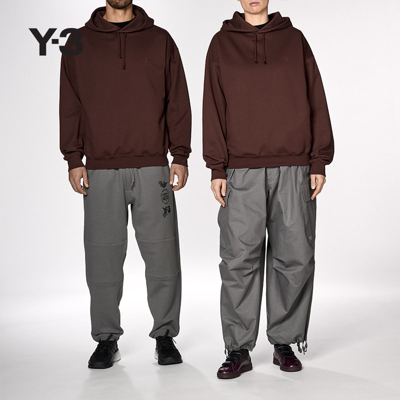 Y-3/Y3山本耀司春季男女同款休闲连帽卫衣套头KA3111