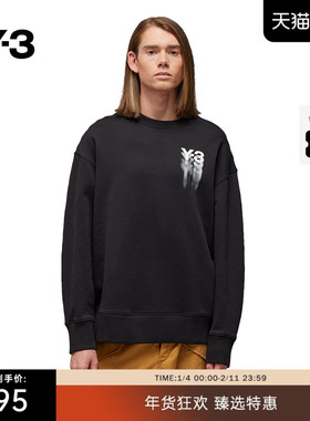 Y-3/Y3山本耀司秋冬季情侣款休闲套头卫衣logo印花IZ3171
