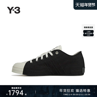 Y-3/Y3山本耀司2025秋季新品时尚男女同款黑白撞色帆布鞋JQ8822