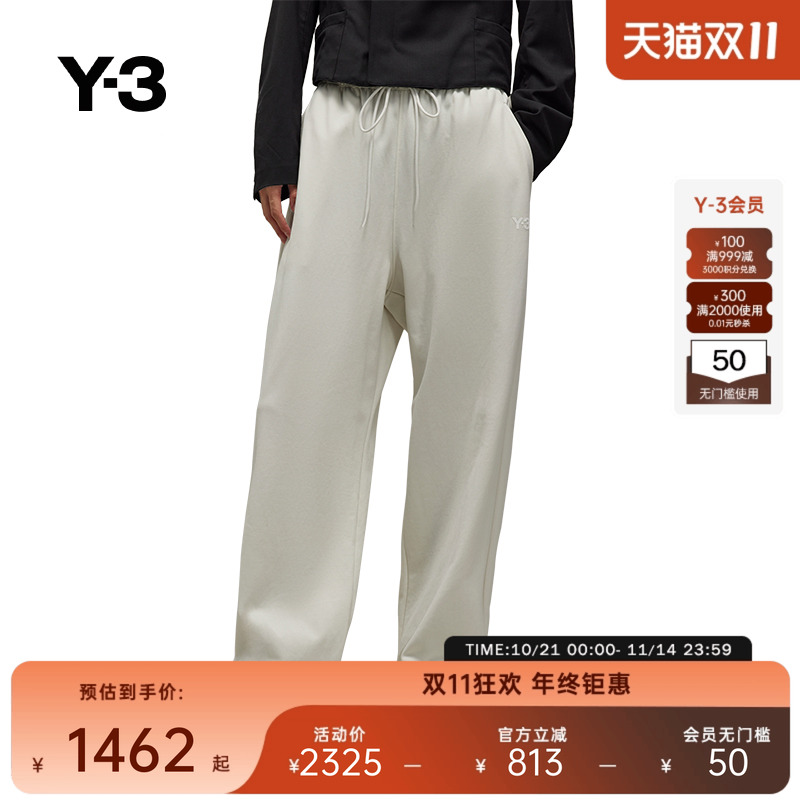 Y-3/Y3山本耀司秋冬季女休闲裤长裤宽松直筒工装裤子JE3440