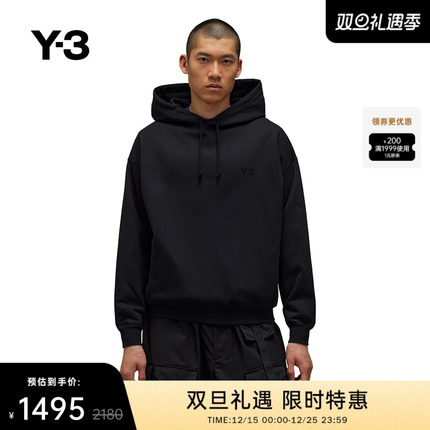 Y-3/Y3山本耀司秋季男女时尚卫衣经典运动休闲连帽重磅IW0078