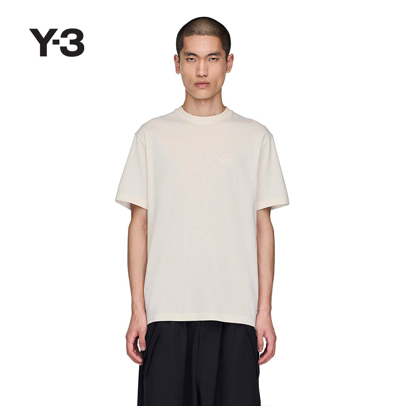 [新品首降]Y-3/Y3山本耀司季男女同款休闲白色短袖T恤KQ9782
