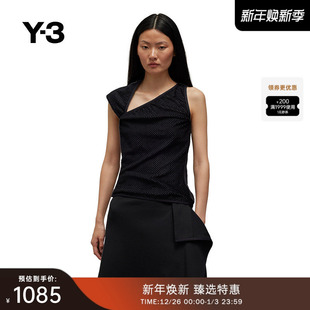 女吊带网眼透气短无袖 Y3山本耀司春季 运动背心IW7502