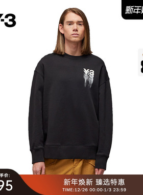 Y-3/Y3山本耀司秋冬季情侣款休闲套头卫衣logo印花IZ3171