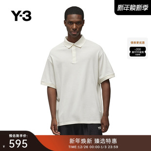 纯色宽松短袖 Y3山本耀司春夏季 休闲POLO衫 潮IV5647 男士
