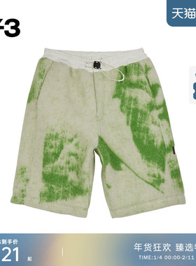 [季末折扣]Y3山本耀司春夏季时尚宽松纯色男士抽绳短裤子IP7668