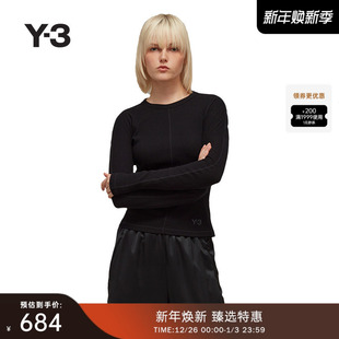 T恤修身 Y3山本耀司秋冬季 运动休闲长袖 纯棉HY1251 女士时尚