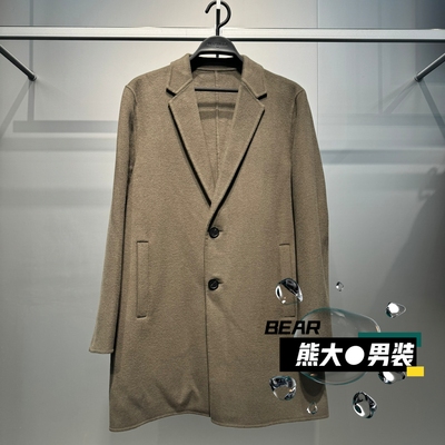 B1AAF4205太平鸟男装双面呢大衣