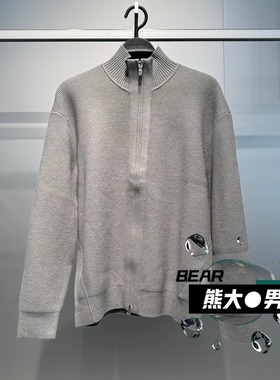 B1EAF4421太平鸟男装2025冬季新款休闲百搭竖条肌理宽松针织衫799