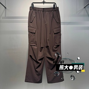 时尚 新款 休闲百搭美式 工装 729 B2GLF3435太平鸟男装 伞兵裤 2025秋季