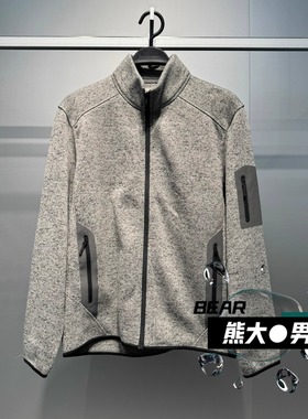 B2BCF4219太平鸟男装2025冬季新款时尚抓绒内胆外套两穿式夹克799