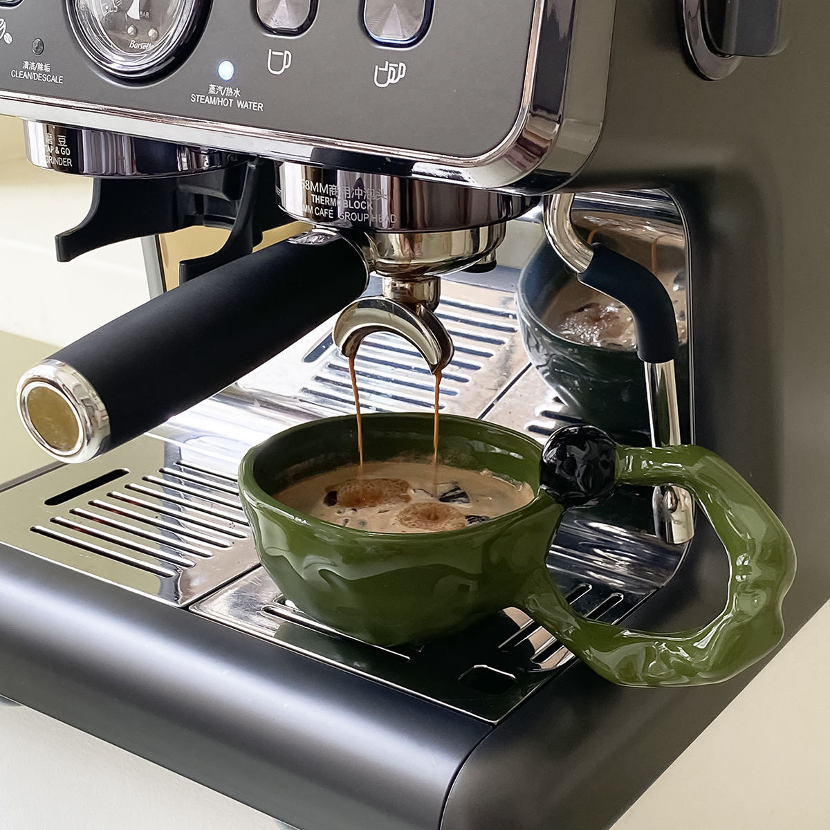 带球把手杯ins原创水杯法式陶瓷咖啡杯马克杯早餐杯高颜值喝水杯