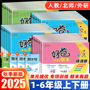 试卷测试卷全套模拟复习资料 小学生同步训练期中期末单元 2025秋季 荣德基好卷一二三四五六年级上下册语文数学英语人教北师外研版
