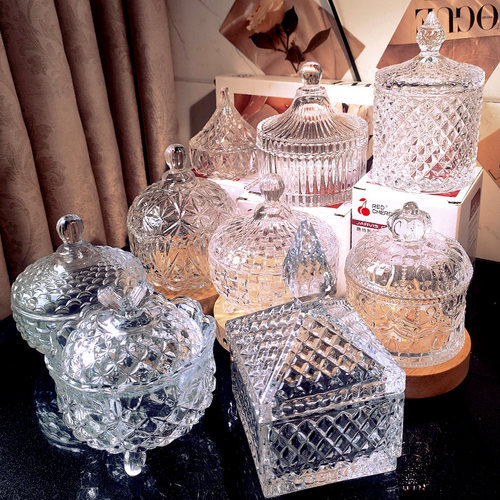 加厚玻璃零食糖缸干果罐储物