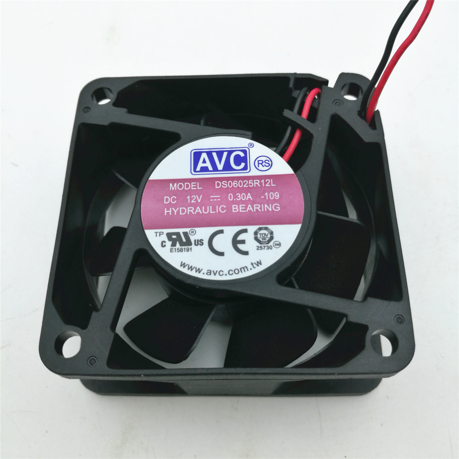 原装 AVC DS06025R12U 12V 0.30A 6025 6CM 2线 电源静音散热风扇